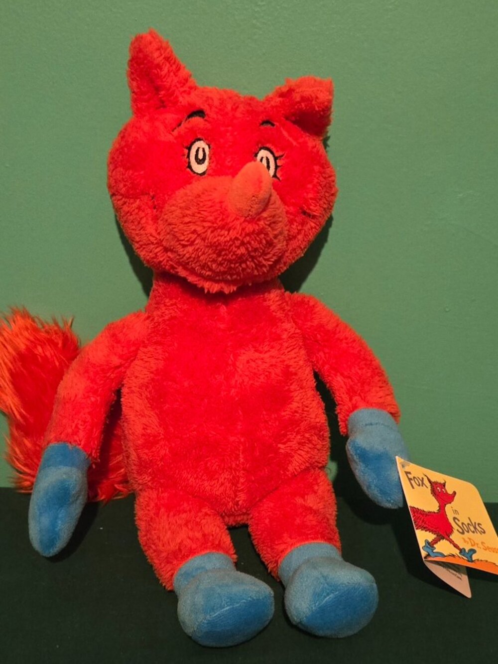 Kohl's Cares /Dr. Seuss Fox in Socks Book Character Plush 16" Brand New with Tag